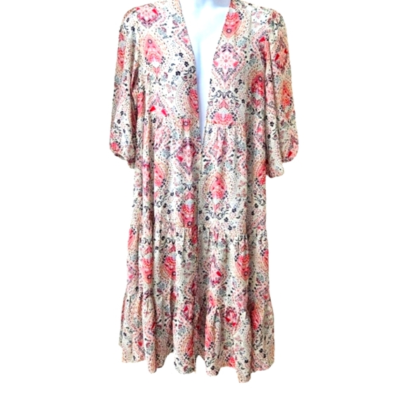 torrid Other - TORRID PLUS SIZE Chiffon Tiered Floral Maxi Kimono 2X